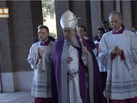 Pope Francis celebrates Ash Wednesday