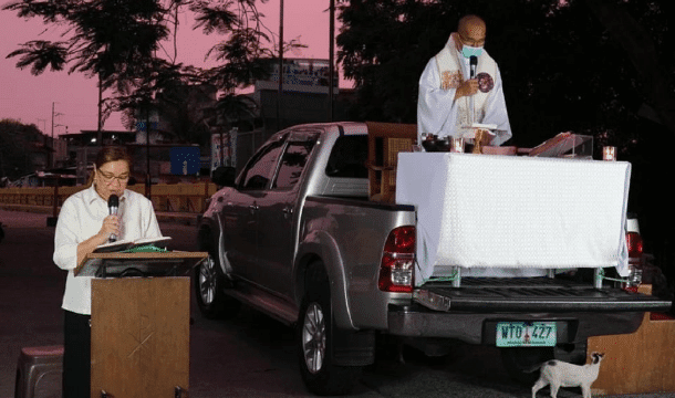 Mass celebrated in the midst of Manila lockdown