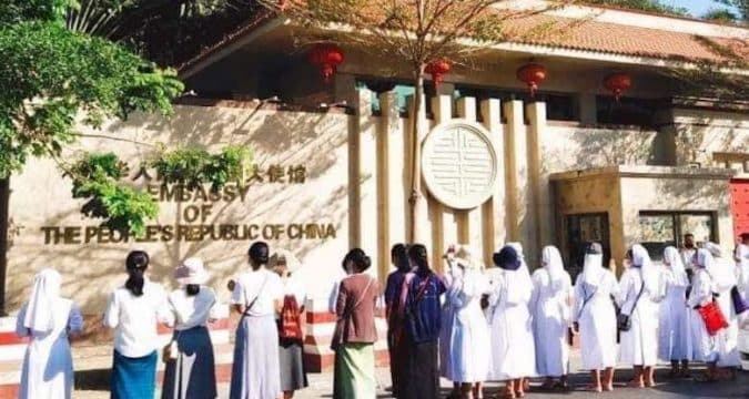 Catholics join anti-coup protests in Myanmar Catholics join anti-coup protests in Myanmar