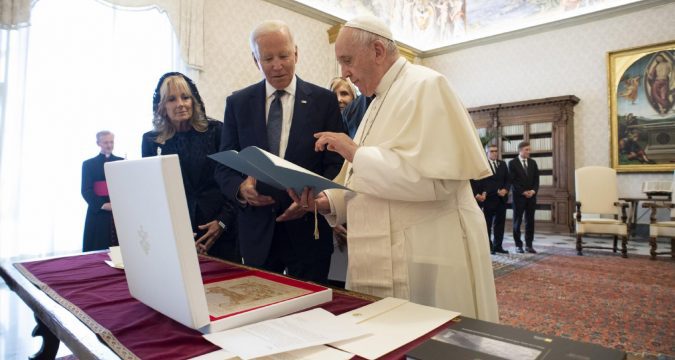 Biden thanks pope for speaking up for the poor, fighting climate crisis