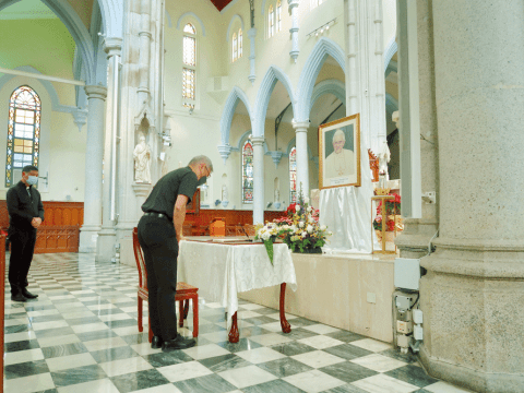 Church in Hong Kong mourns the late pope