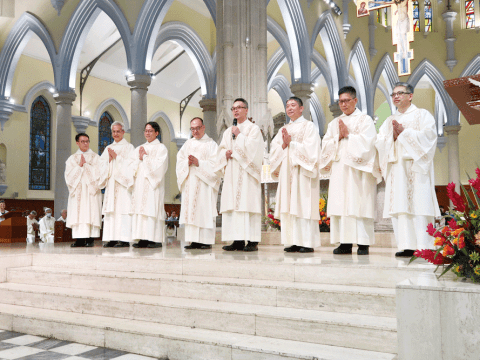 Eight permanent deacons ordained for Hong Kong