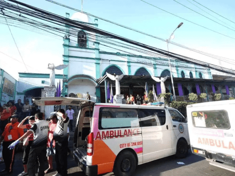 Church collapse in Philippines kills at least one