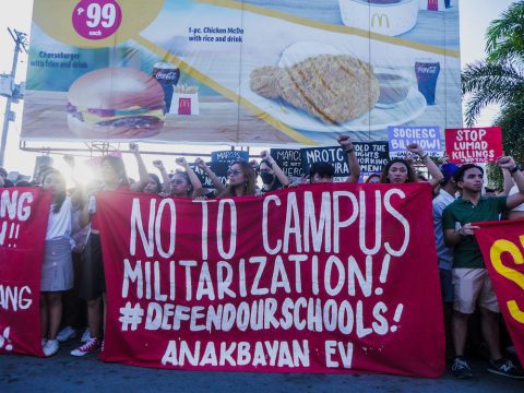 Rights groups slam Philippine police over violent dispersal of students protest Rights groups slam Philippine police over violent dispersal of students protest