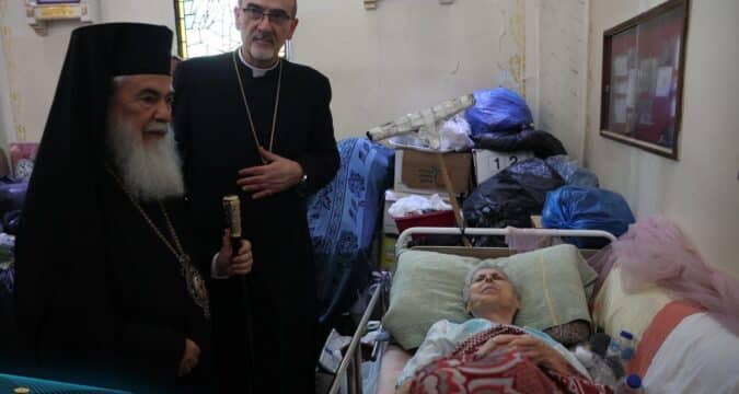 Pope calls for end to ‘barbarity’ after attack against Gaza church 
