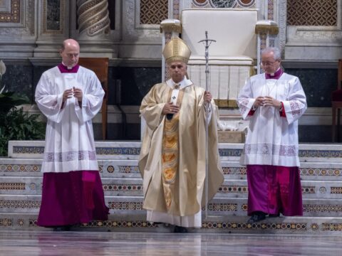Church is a construction site on solid foundation, pope says