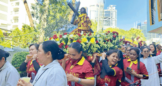Procession for the Feast of the Black Nazarene at St. Joseph’s Church